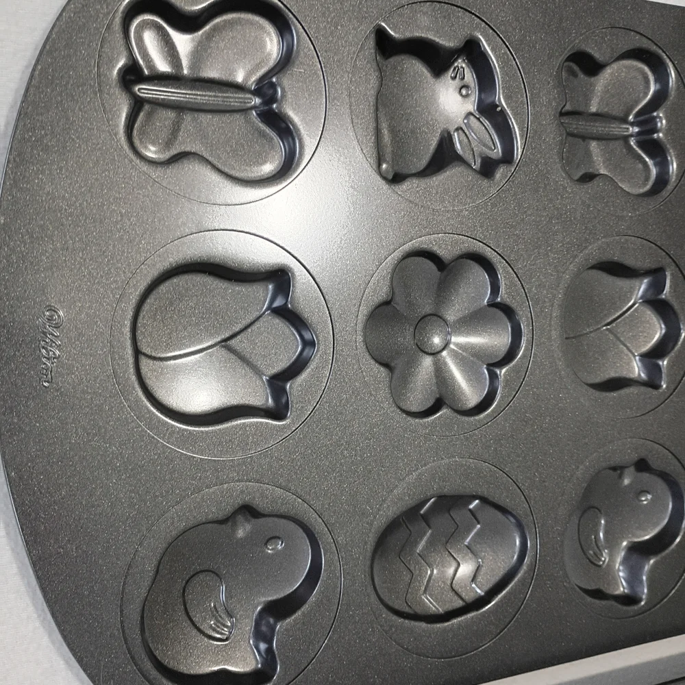 Wilton Easter and Spring Baking Molds Flower Duck Butterfly Egg Bunny